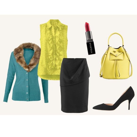 CABI #3071 Yellow Animal Print Reign Blouse sz S - Picture 10 of 11